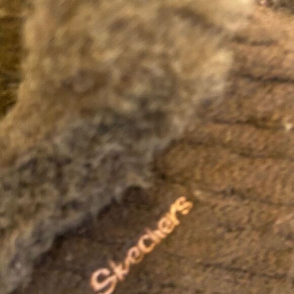 Skechers slippers brown fur hard soles size 10 Y2K Platform Knit Shoes - Picture 2 of 5